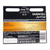 Duracell AAA battery package with text and branding